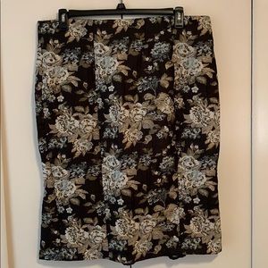 Black Floral Skirt!
